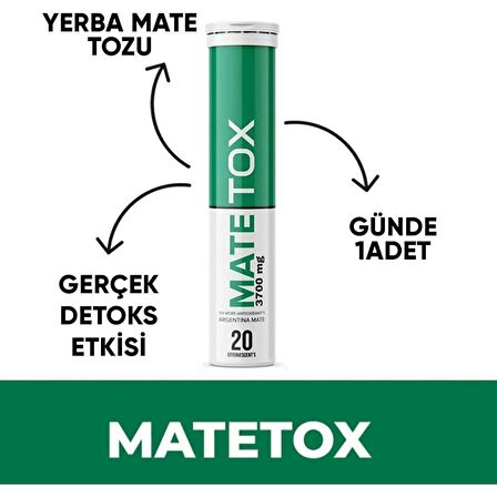 NEDOX Matetox Detoks 20 Efervesan Tablet